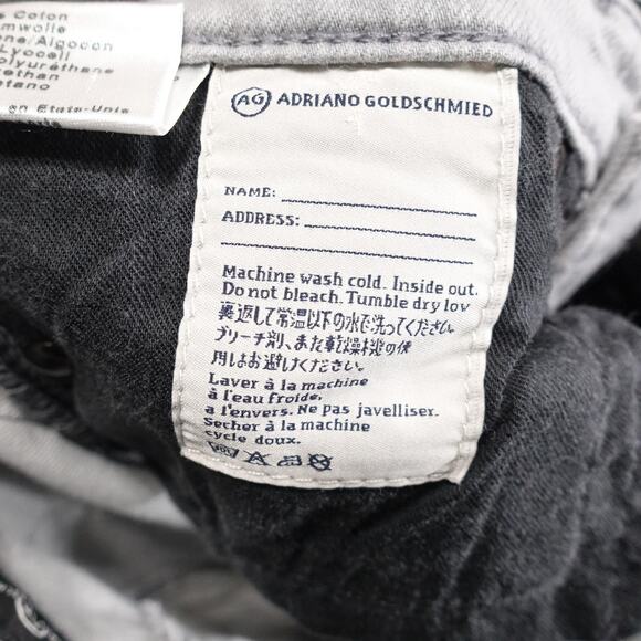 AG Adriano Goldschmied Jeans Womens 26R Gray Stevie Ankle Slim Straight USA - Picture 11 of 12